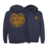 Troll Co. Mens TC1674 Support Blue Collar Neon Sweatshirt - Navy Large Regular