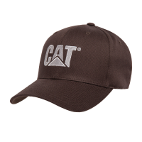 CAT Mens W01700 Trademark Stretch Fit Cap - Dark Earth L/XL
