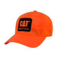 CAT Men's 1090043 Safety Mesh Flexfit 110 Cap - Hi Vis Orange One Size Fits All