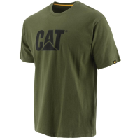 CAT Mens 1510305 Tm Logo T-Shirt - Chive 2X-Large Regular