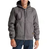 Timberland PRO Mens A1VB4 Gritman Canvas Hooded Jacket - Pewter Small Regular