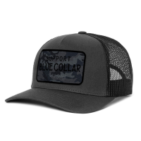 Troll Co. Mens TC1665 Fortify Curved Brim Meshback Hat - Charcoal/Black Camo One Size Fits All