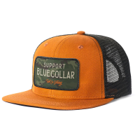 Troll Co. Mens TC1667 Barricade Snapback Hat - Saddle/Black/Camo One Size Fits All