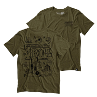 Troll Co. Mens TC1771 Open Road Tee - Military Green Small Regular