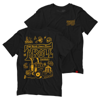 Troll Co. Mens TC1770 Open Road Tee - Black Large Regular