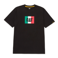 CAT Mens 1510305 Tm Logo T-Shirt - Black-Mex X-Large Regular