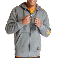 Timberland PRO Mens A1HVC Hood Honcho Full-Zip Sweatshirt - Charcoal Heather Small Regular