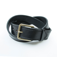 Jack Rivet Mens JR2013 Stamper Belt - Bright Brass - Black 34W