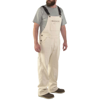 Jack Rivet Mens JR1025 Flex Utility Bib - Natural 40W x 30L