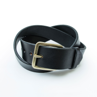 Jack Rivet Mens JR2010 Utah Belt - Bright Brass - Black 32W