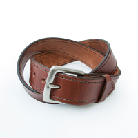 Jack Rivet Mens JR2011 Stamper Belt - Dull Nickel - Chestnut 44W