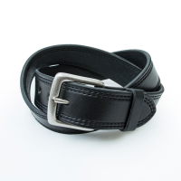 Jack Rivet Mens JR2014 Wagoner Belt - Dull Nickel - Black 40W