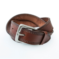 Jack Rivet Mens JR2014 Wagoner Belt - Dull Nickel - Chestnut 42W