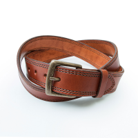 Jack Rivet Mens JR2015 Wagoner Belt - Antique Brass - Medium Brown 48W