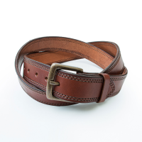 Jack Rivet Mens JR2015 Wagoner Belt - Antique Brass - Chestnut 38W