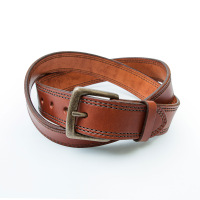 Jack Rivet Mens JR2015 Wagoner Belt - Antique Brass - Medium Brown 38W