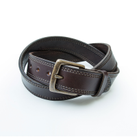 Jack Rivet Mens JR2015 Wagoner Belt - Antique Brass - Dark Brown 40W