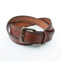 Jack Rivet Mens JR2015 Wagoner Belt - Antique Brass - Chestnut 32W