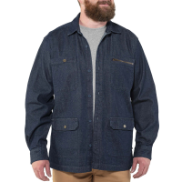 Jack Rivet Mens JR1016 Buckner Denim Shop Shirt - Dark Denim 3X-Large Tall