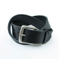 Jack Rivet Mens JR2008 Utah Belt - Dull Nickel - Black 38W