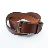 Jack Rivet Mens JR2009 Utah Belt - Antique Brass - Chestnut 34W