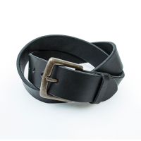 Jack Rivet Mens JR2009 Utah Belt - Antique Brass - Black 34W