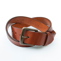 Jack Rivet Mens JR2009 Utah Belt - Antique Brass - Medium Brown 38W