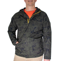 CAT Mens 1310150 Essentials Rain Jacket - Night Camo Large Regular