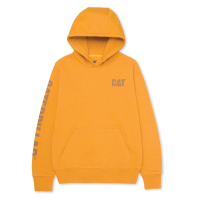 CAT  1050006 Women's Trademark Banner Pullover Hoodie - Mustard Yellow Heather Large Regular