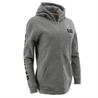 CAT  1050006 Women's Trademark Banner Pullover Hoodie - Dark Heather Grey Small Regular