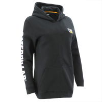 CAT  1050006 Women's Trademark Banner Pullover Hoodie - Black X-Small Regular