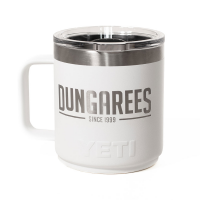 Yeti  YRAMMMSL10D Dungarees x YETI 10 oz Stackable Mug with MagSlider Lid - White One Size Fits All