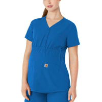 Carhartt  C14113 Women's Force Essentials Modern Fit Maternity Henley Top - Royal X-Small Regular