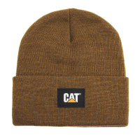CAT Mens 1090026 Cat Label Cuff Beanie - Bronze One Size Fits All