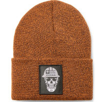 Ariat Men's 10053438 Rebar Roughneck Watch Cap - Athletic Orange / Dark Brown One Size Fits All