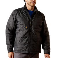 Ariat Mens 10052030 Rebar Cordura Ripstop Lightweight Insulated Jacket - Black Large Tall