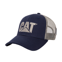 CAT Mens 1090042 Cat Logo Flag Hat - Navy One Size Fits All
