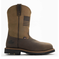 Thorogood  814-4338 Western Work Waterproof Crazy Horse/Tan Square Toe Wellington - Crazyhorse/Tan 7 EE