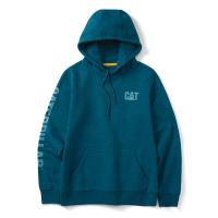 CAT  1050006 Women's Trademark Banner Pullover Hoodie - Mallard Heather 2X-Large Plus