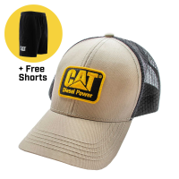 CAT Mens 8140003 Sweatshort / Cap Bundle - Tan Diesel Power X-Large