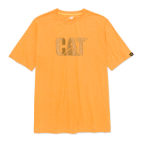CAT Mens 1510305 Tm Logo T-Shirt - Mustard Yellow Heather Large Regular