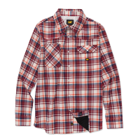 CAT Mens 1020009 Lightweight Long Sleeve Western Shirt - Carmenere Large Regular