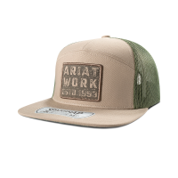Ariat Mens AR2279 Distressed Ariat Work Cap  - Tan One Size Fits All