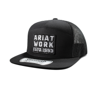 Ariat Men's A2900021 Distressed Ariat Work Cap  - Black One Size Fits All