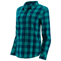 CAT  1610021 Women's Megan Shirt - Ocean Plaid Large Regular