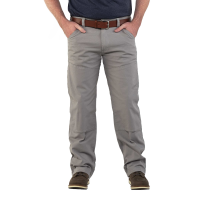 Jack Rivet Mens JR1000 Irondale Flex Canvas Double Knee Utility Pant - Frost Grey 38W x 30L