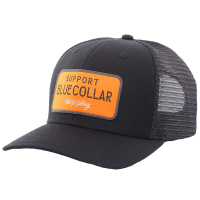 Troll Co. Mens TC0362 Closeout Fortify Curved Brim Meshback Hat - Black/Orange One Size Fits All