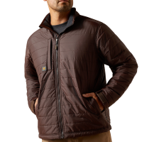 Ariat Men's 10062279 Rebar Cordura Ripstop Lightweight Insulated Jacket - Mole Large Tall