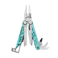 Leatherman  833185 Signal with Nylon Sheath - Aqua/Silver One Size Fits All