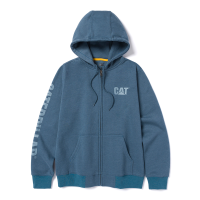 CAT  1050005 Women's Trademark Banner Full Zip Hoodie - Orion Blue Heather 3X-Large Plus